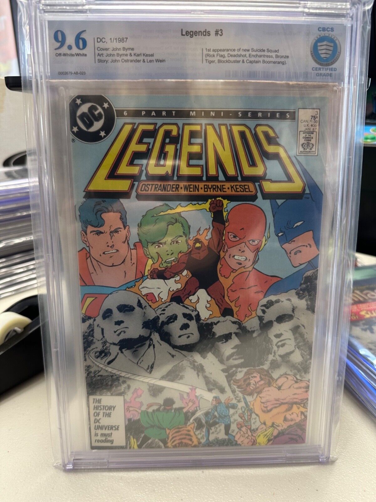 Legends #3 - 9.6 CGC - 1st Appearance New Suicide Squad