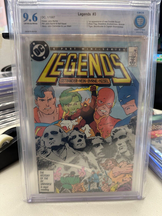 Legends #3 - 9.6 CGC - 1st Appearance New Suicide Squad