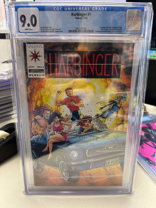 Harbinger #1 - 9.0 CGC - 1st Appearance Harbinger - #0 Mail Order Coupon