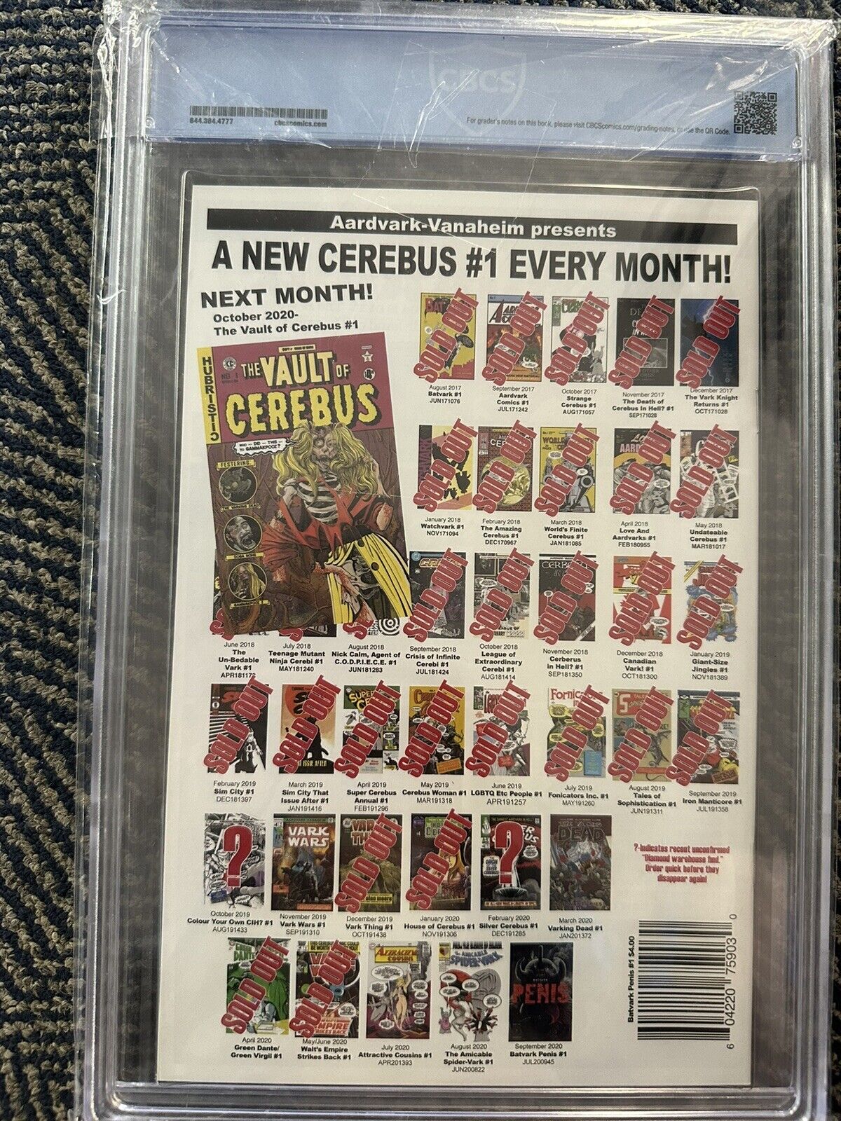 Batvark Penis #1 - 9.8 CBCS - Batman Damned #1 Homage