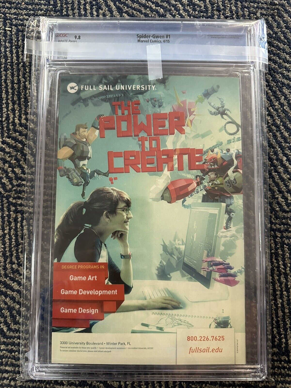 Spider-Gwen #1 - CGC 9.8 - White Pages, 1st Print 1st Solo Series