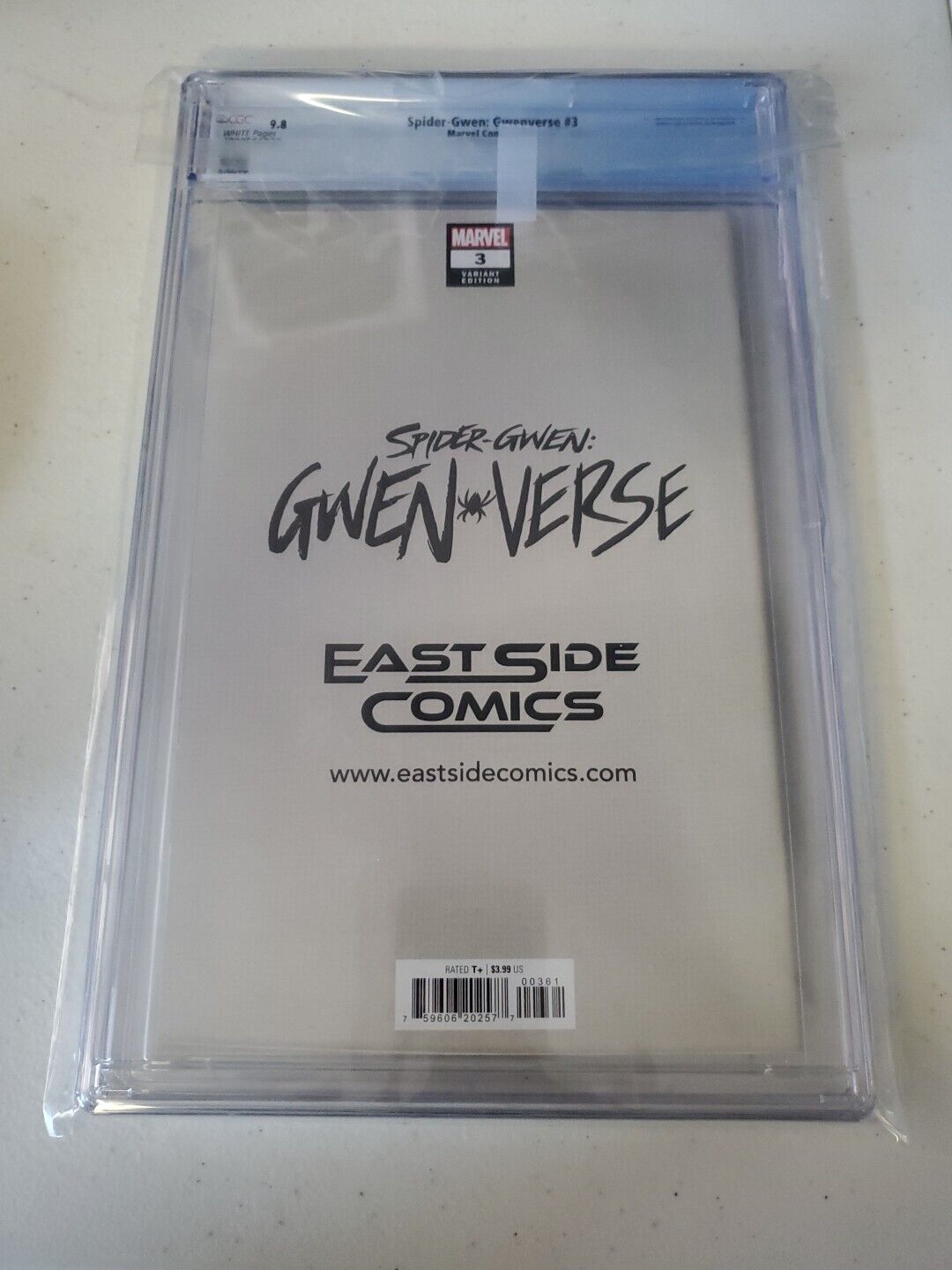 Spider-Gwen: Gwenverse #3 - 9.8 CGC - East Side Comics Edition