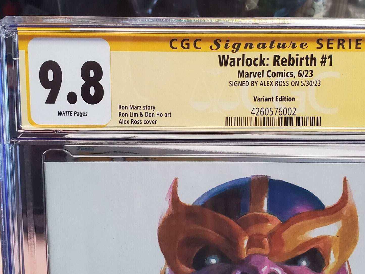 Warlock: Rebirth #1 - CGC 9.8 - Signed by Alex Ross - Timeless Virgin Variant