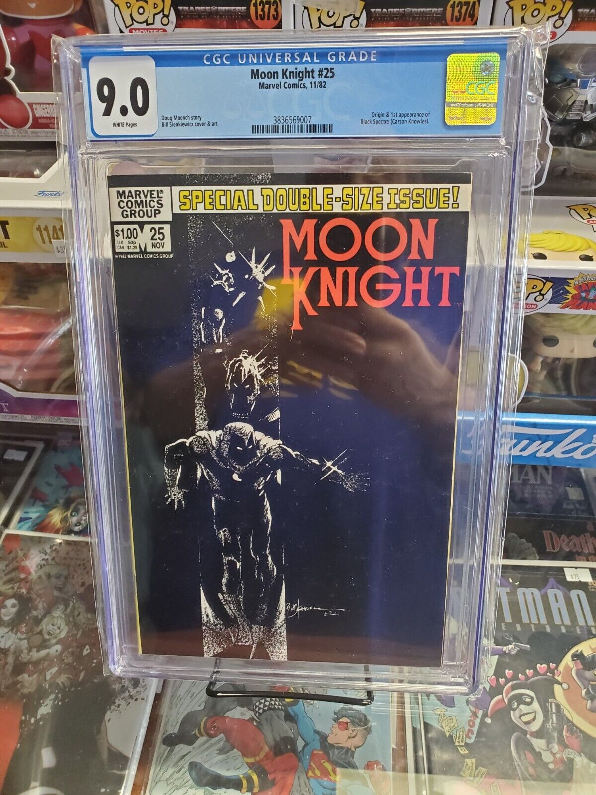 Moon Knight #25 - CGC 9.0 - Origin/1st Appearance Black Spectre (Carson Knowles)