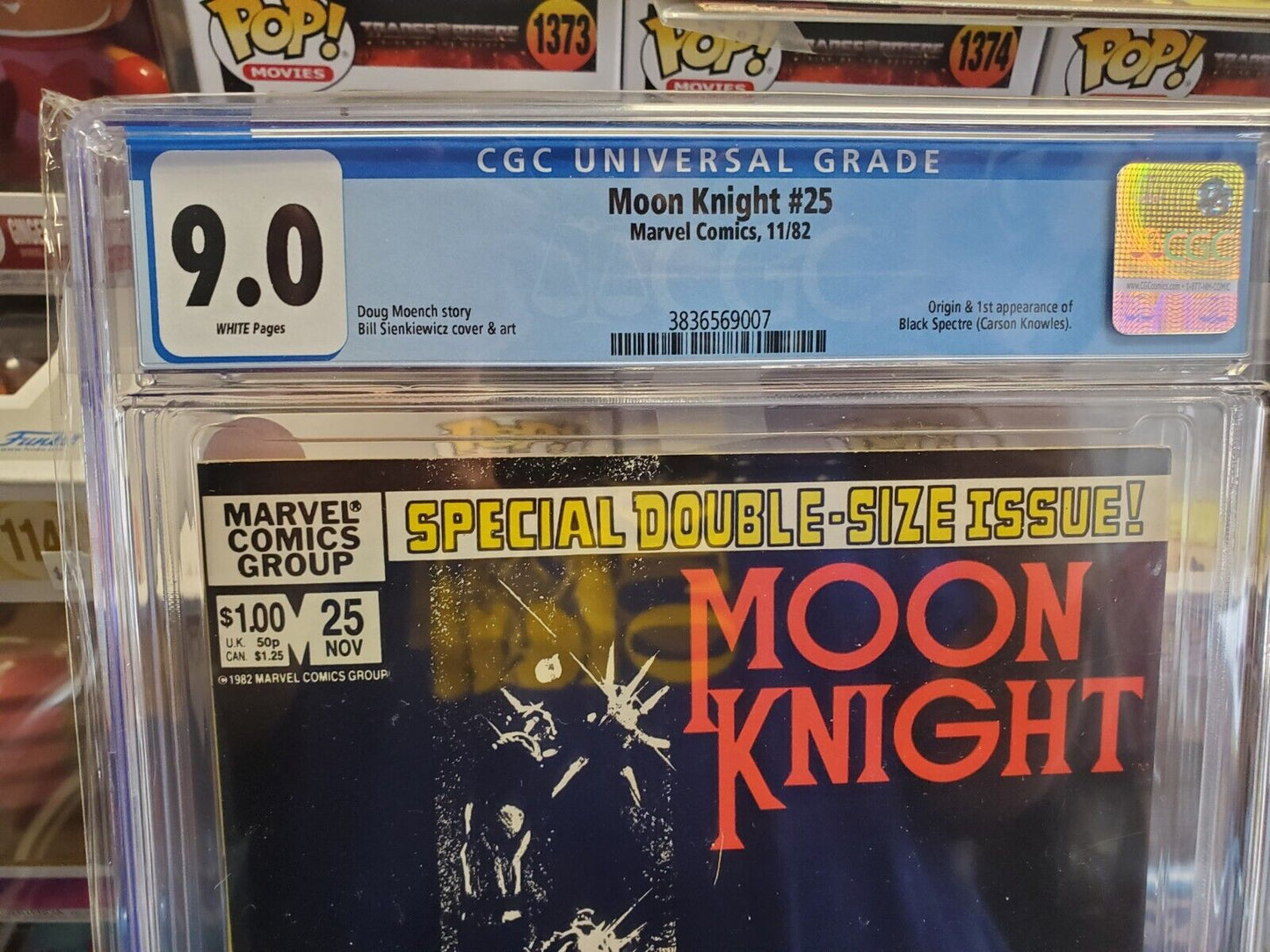 Moon Knight #25 - CGC 9.0 - Origin/1st Appearance Black Spectre (Carson Knowles)