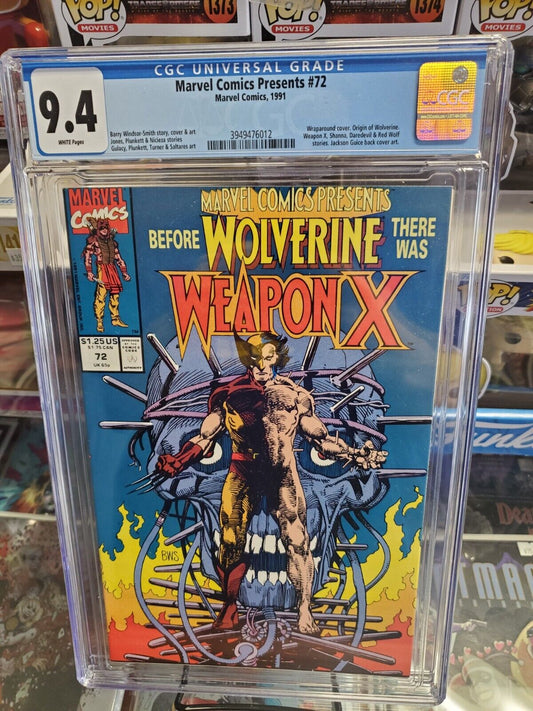 Marvel Comics Presents #72 - CGC 9.4 - Origin of Wolverine