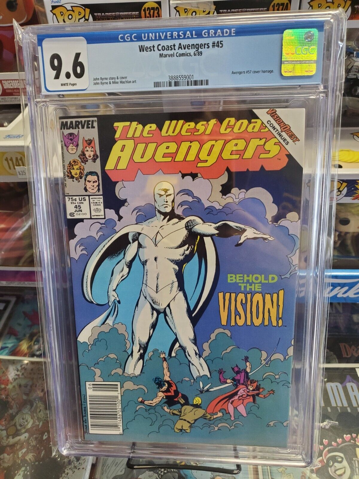 West Coast Avengers #45 - CGC 9.6 - 1st Appearance White Vision