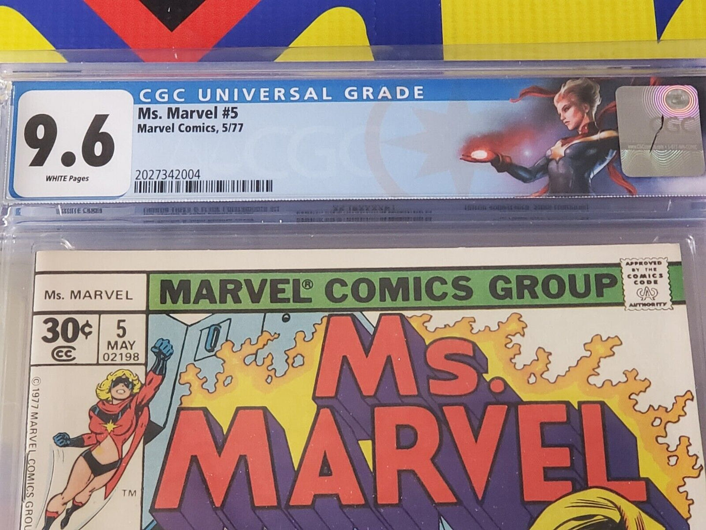 Ms. Marvel #5 - CGC 9.6 - Carol Danvers, Vision and MODOK Appearance