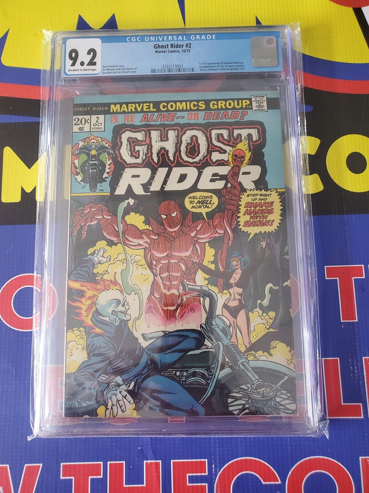 Ghost Rider #2 - CGC 9.2 - 1st Appearance Son of Satan - 1st Full Appearance of Daimon Hellstrom