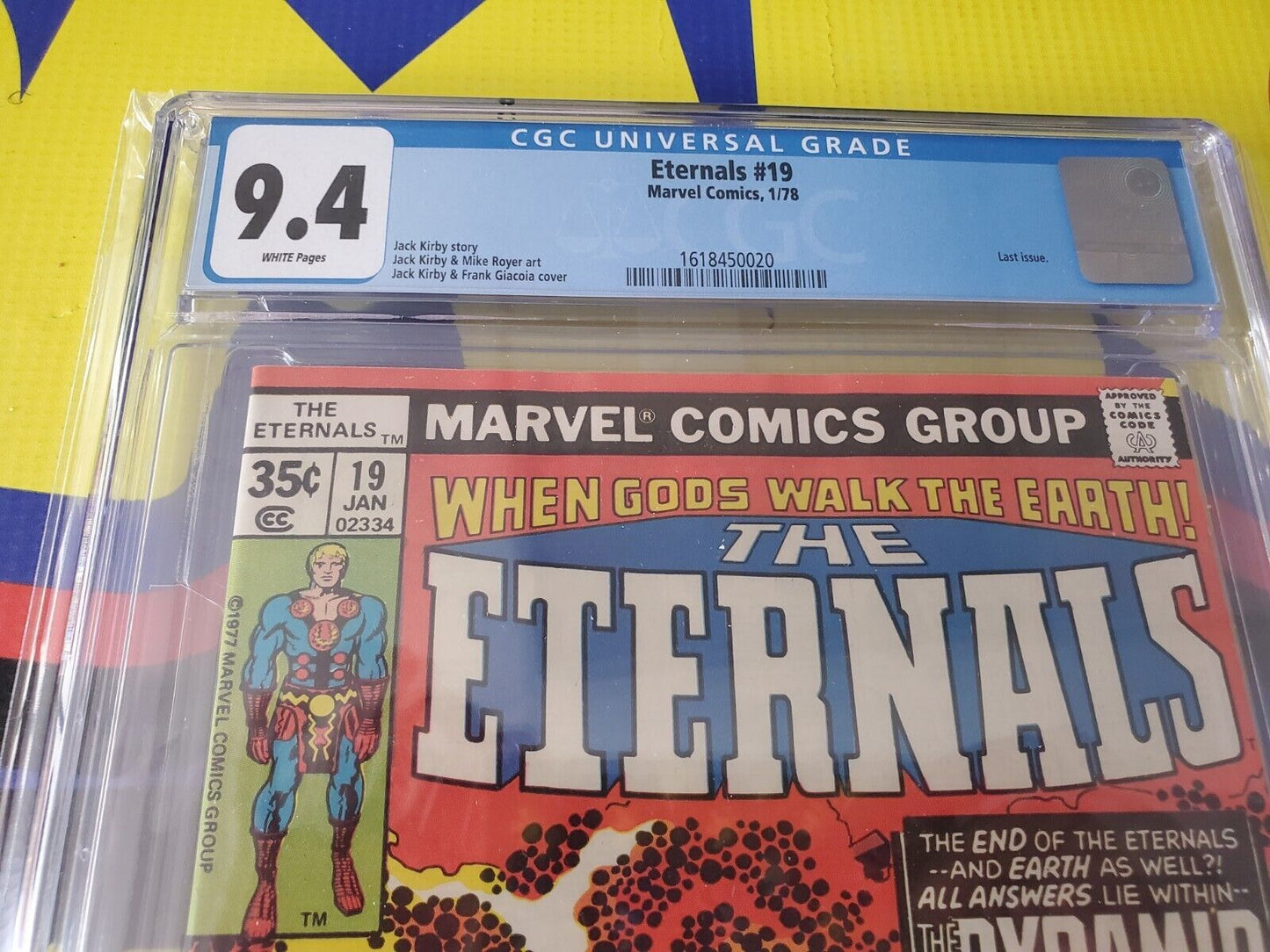 Eternals #19 - CGC 9.4 - Last Issue of Eternals