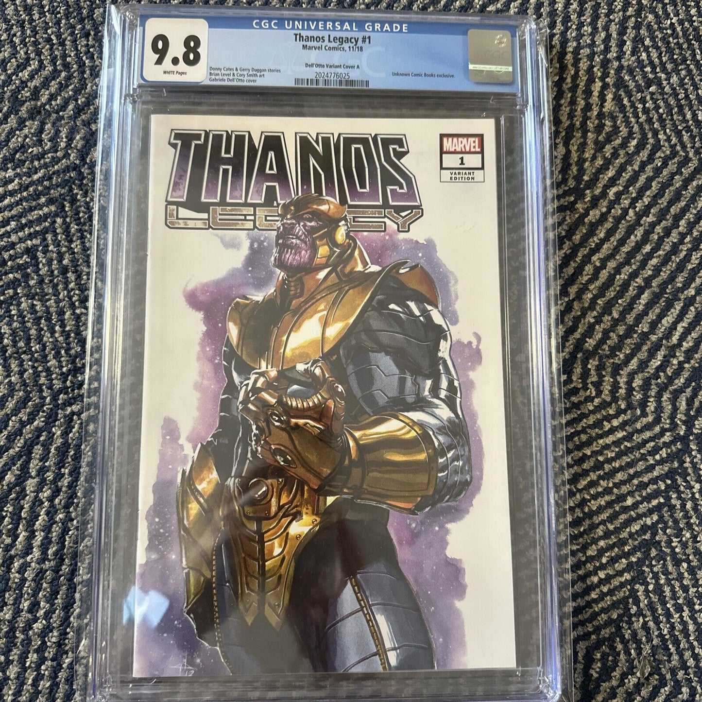 Thanos Legacy #1 - CGC 9.8 - Dell'Otto Variant - Unknown Comic Books Exclusive