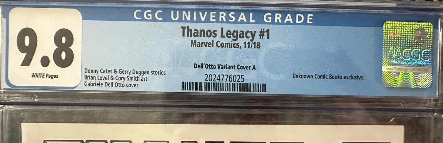 Thanos Legacy #1 - CGC 9.8 - Dell'Otto Variant - Unknown Comic Books Exclusive