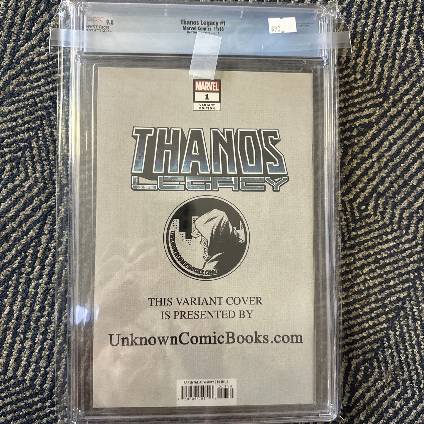 Thanos Legacy #1 - CGC 9.8 - Dell'Otto Variant - Unknown Comic Books Exclusive