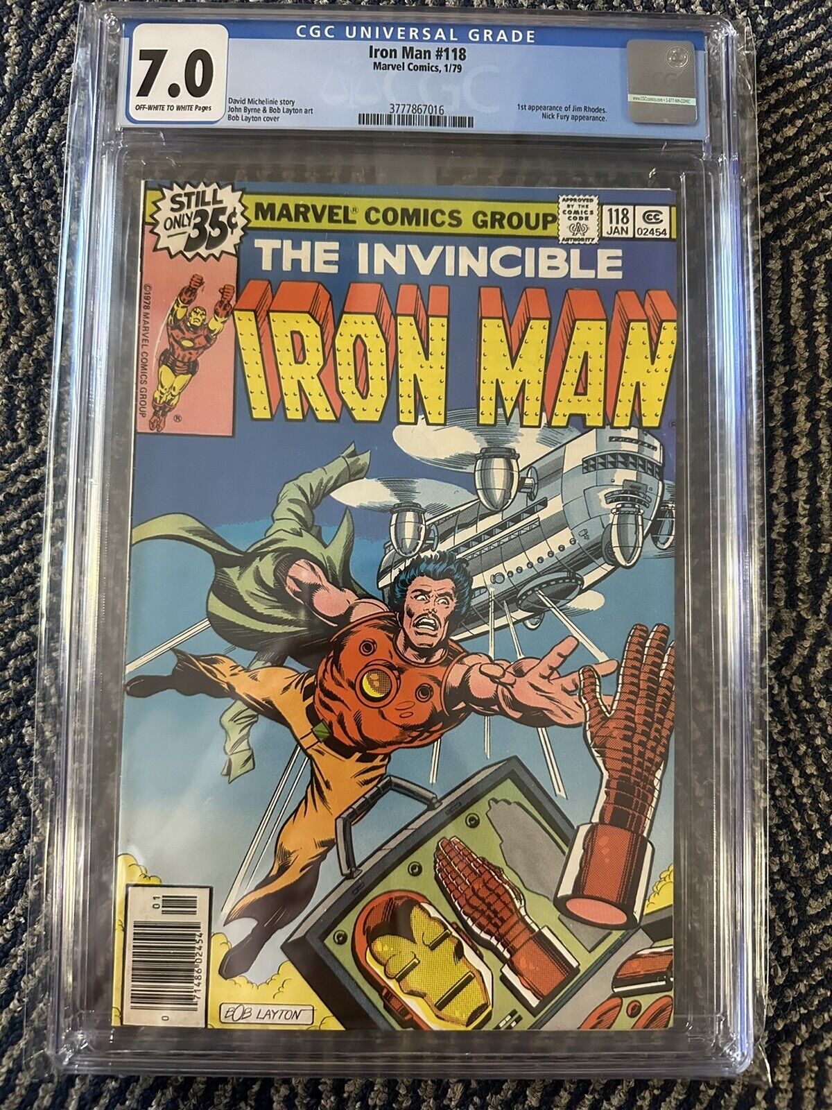 Iron Man #118 - CGC 7.0 - 1st Appearance Jim Rhodes