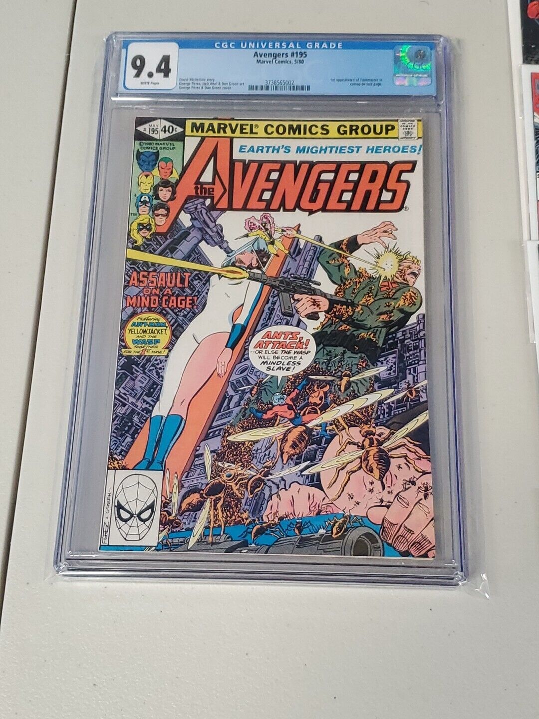 Avengers #195 - CGC 9.4 - 1st Appearance of Taskmaster