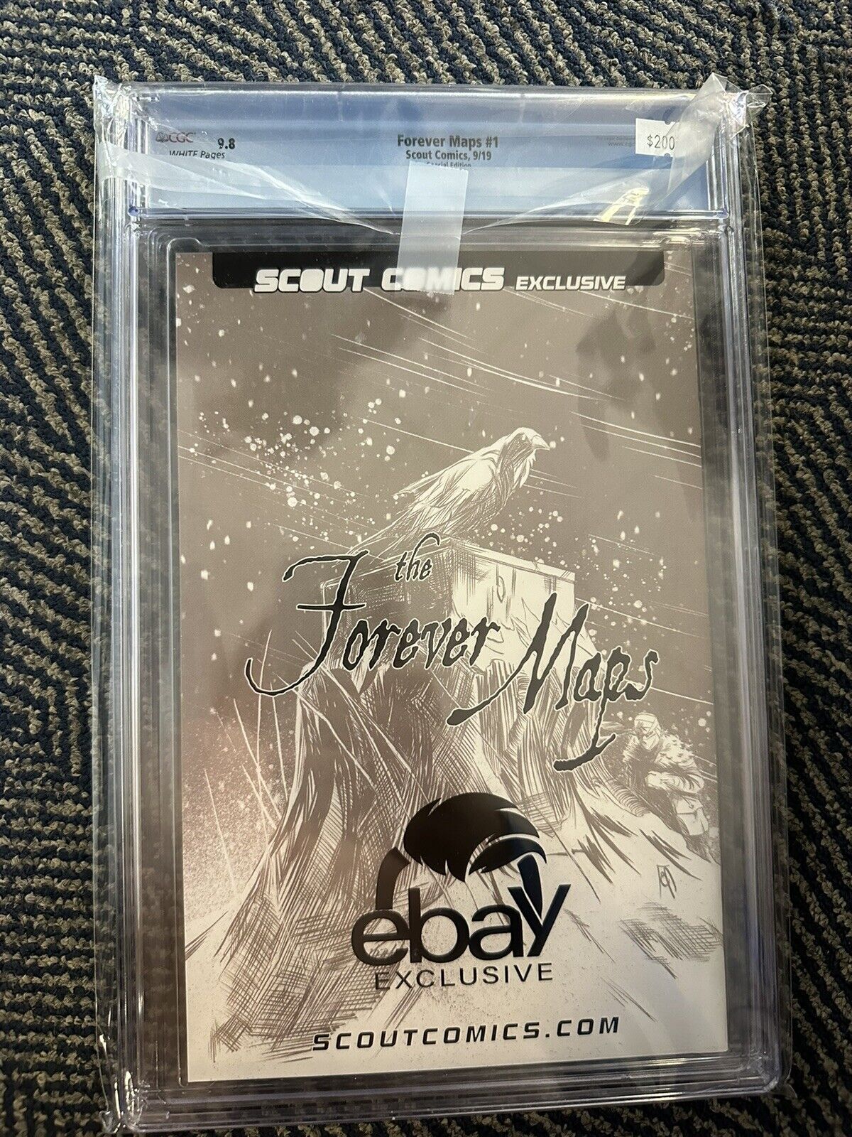 Forever Maps #1 - 9.8 CGC - Exclusive Scout Comics Virgin Sketch Cover