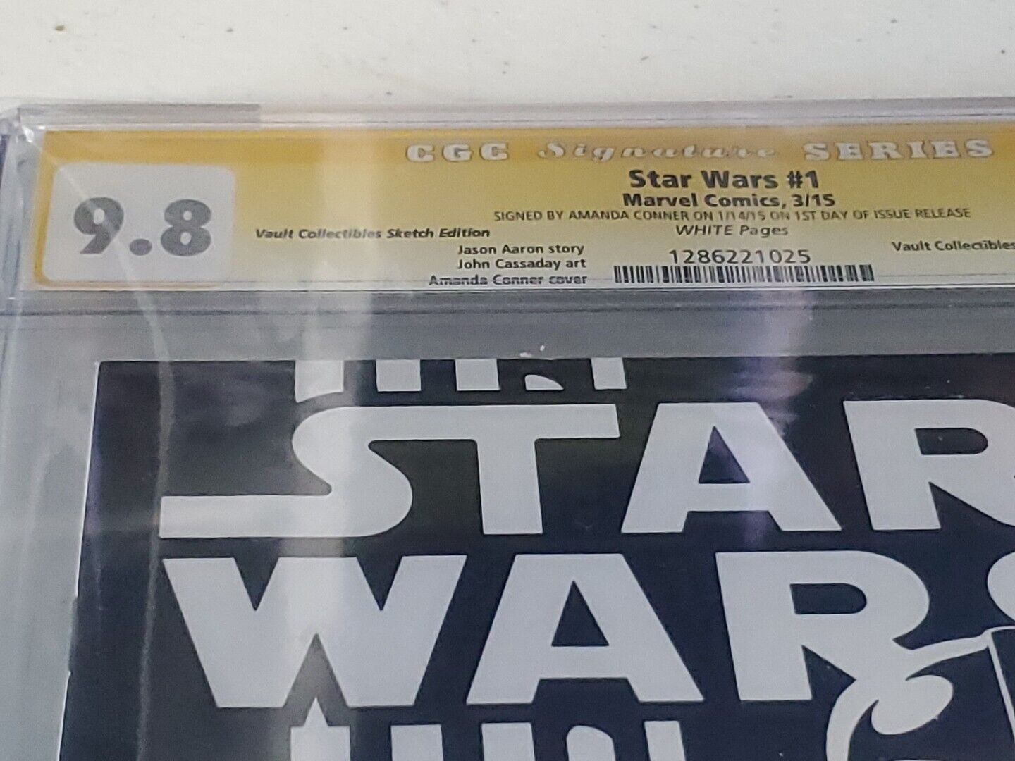 Star Wars #1 - 9.8 CGC - Vault Collectibles Variant - Signed Amanda Conner