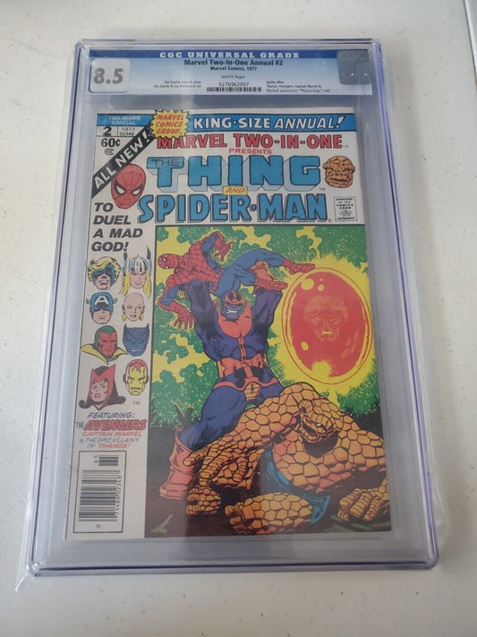 Marvel Two-In-One Annual #2 - 8.5 CGC - Death of Thanos