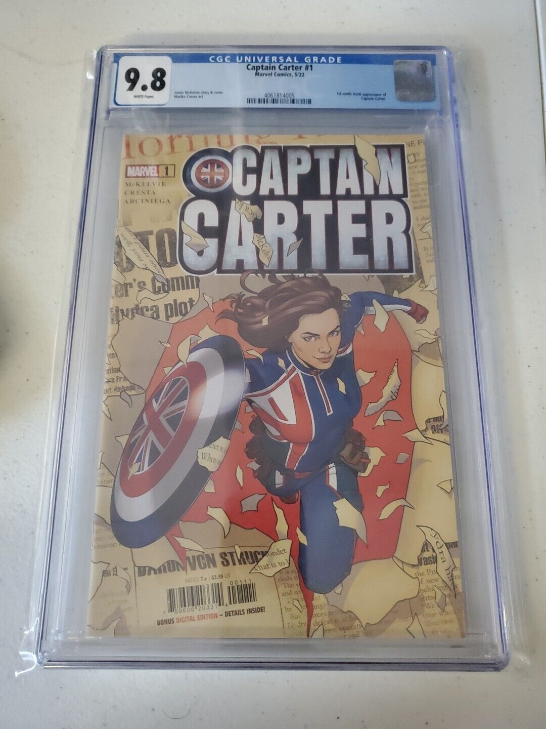 Captain Carter #1 - 9.8 CGC - First Appearance Captain Carter