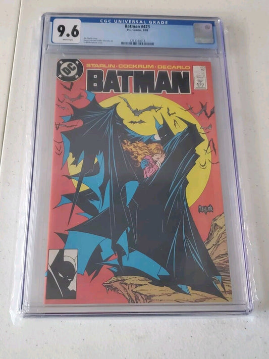 Batman 423 - 9.6 CGC - Iconic Todd McFarlane Bat #Mood Cover Up