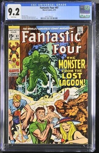 Fantastic Four #97 - 9.2 CGC - White Pages