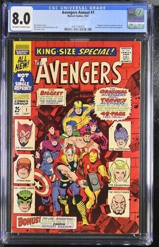 Avengers Annual #1 - 8.0 CGC - Off White to White Pages