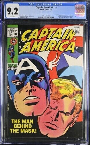 Captain America #114 - 9.2 CGC - Nick Fury Appearance