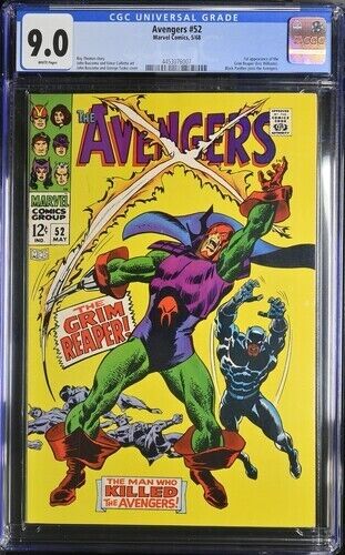 Avengers #52 - 9.0 CGC - 1st Appearance Grim Reaper