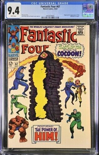 Fantastic Four #67 - 9.4 CGC - White Pages, 1st Adam Warlock