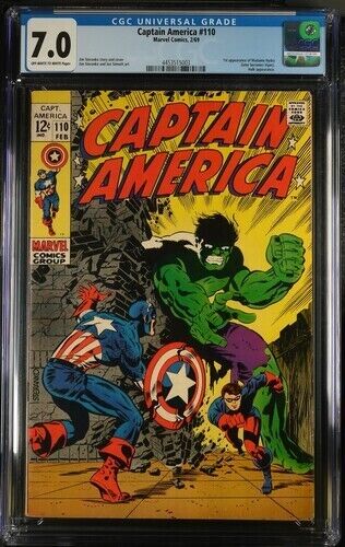 Captain America #110 - 7.0 CGC - 1st Appearance Madame Hydra (Viper)